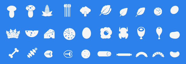 iconos-comida-vectoriales